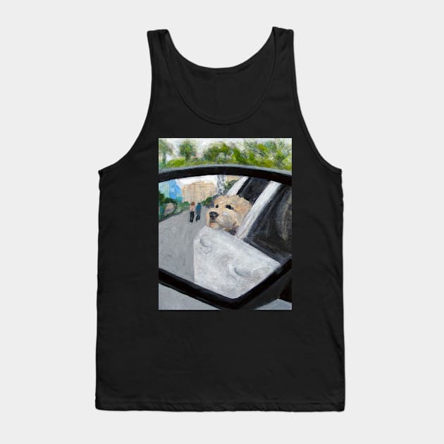 Adorable Dog Art Cruisin' w/Sabo in North Myrtle, South Carolina Tank Top by DonWillisJrArt